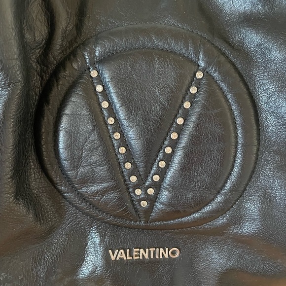 Valentino Black Leather Shoulder Bag - Picture 2 of 5